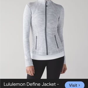 lululemon athletica Light Gray Define Jacket